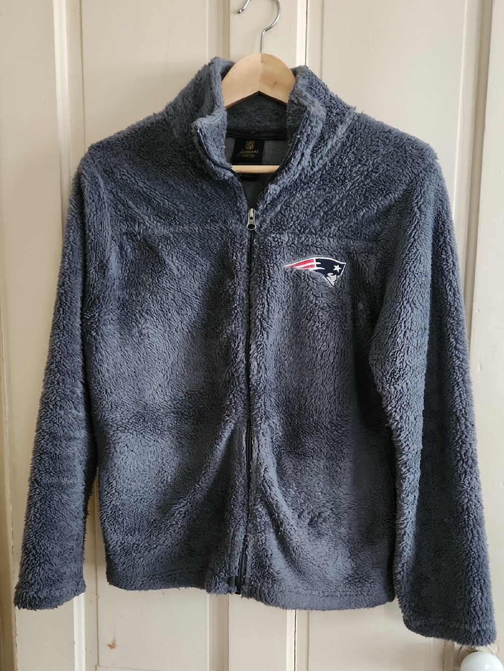 New England Patriots Women's Fleece Jacket - Gray